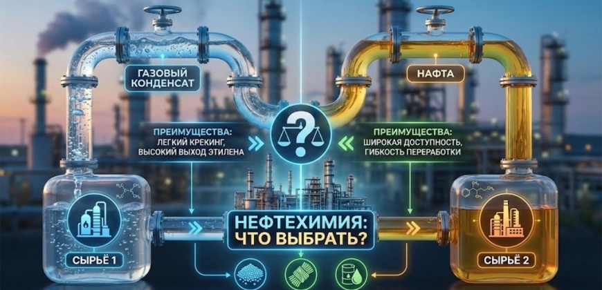 Газовый конденсат и нафта: что выбрать для нефтехимии?