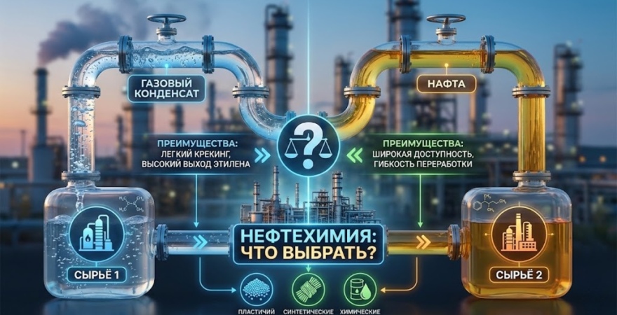 Газовый конденсат и нафта: что выбрать для нефтехимии?